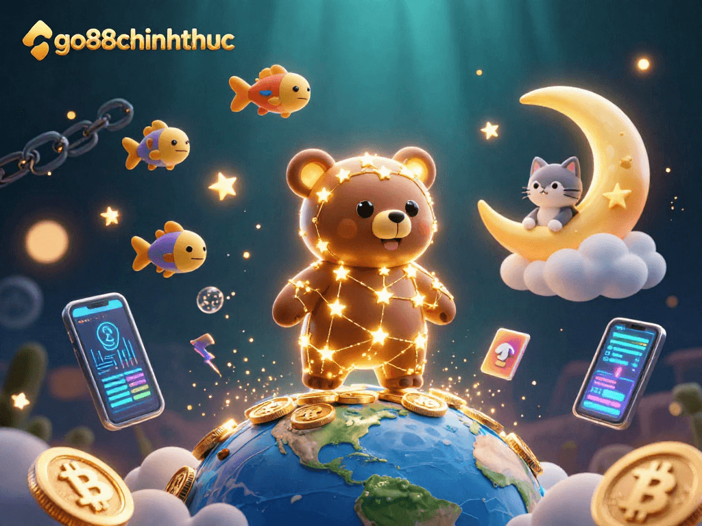 Engage in vibrant gameplay with go88chinhthuc featuring captivating casino elements and a cosmic theme.