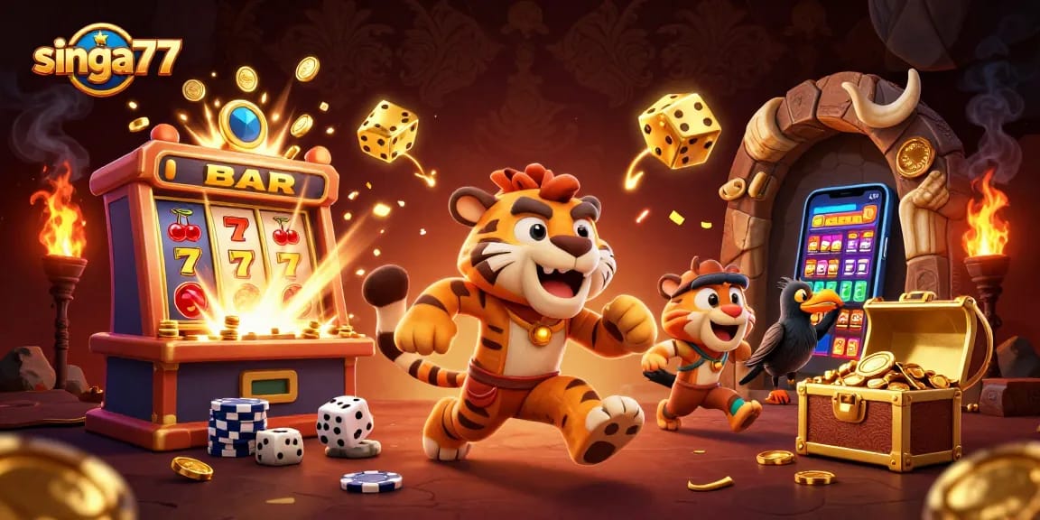 Singa77 offers thrilling prehistoric casino adventures with a savvy crow and dynamic gaming elements.