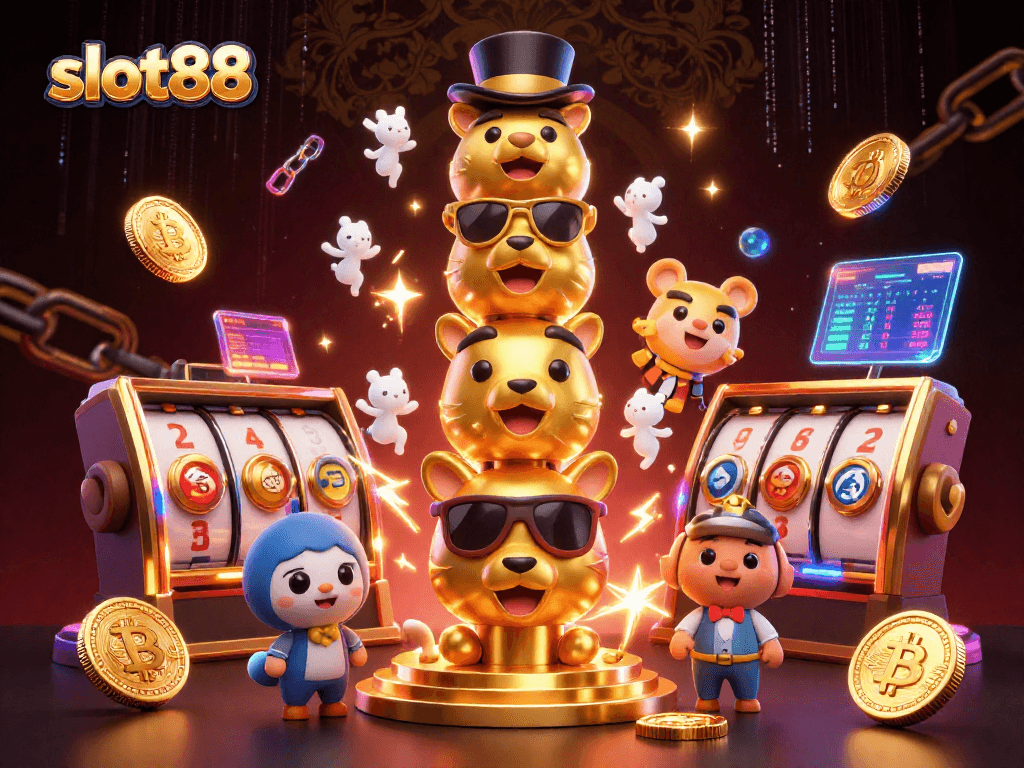 Experience winning at slot88 with vibrant 3D casino themes, highlighting interactive elements.