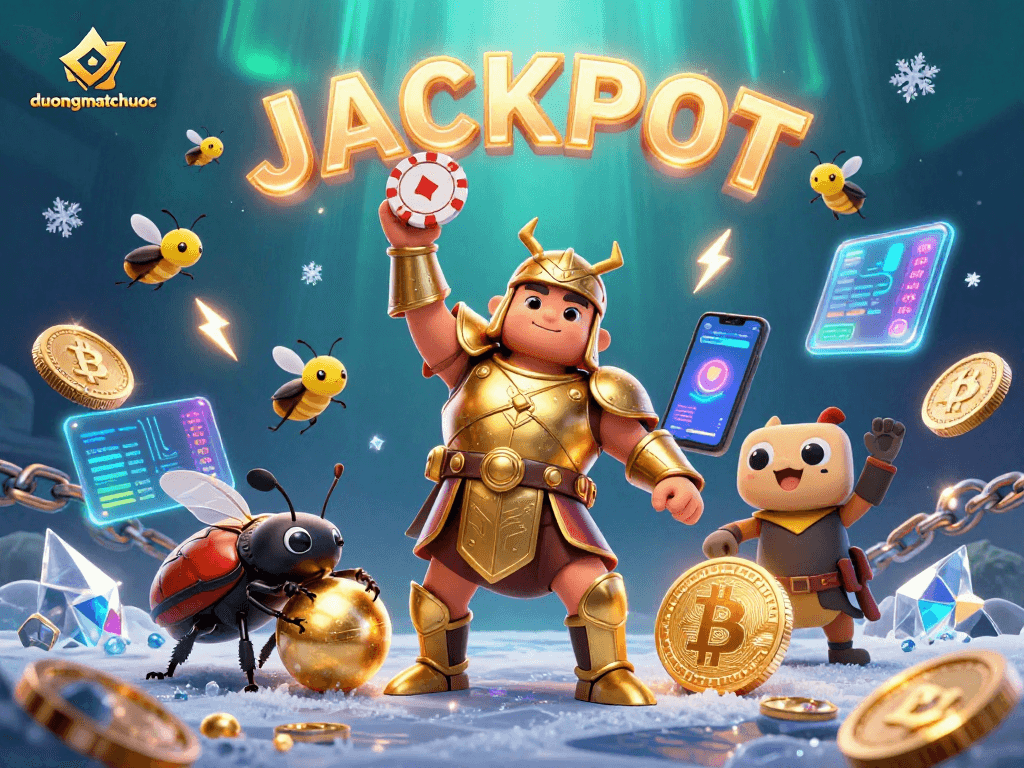 Experience duongmatchuoc's thrilling gameplay with vibrant characters and exciting visuals in a dynamic casino scene.