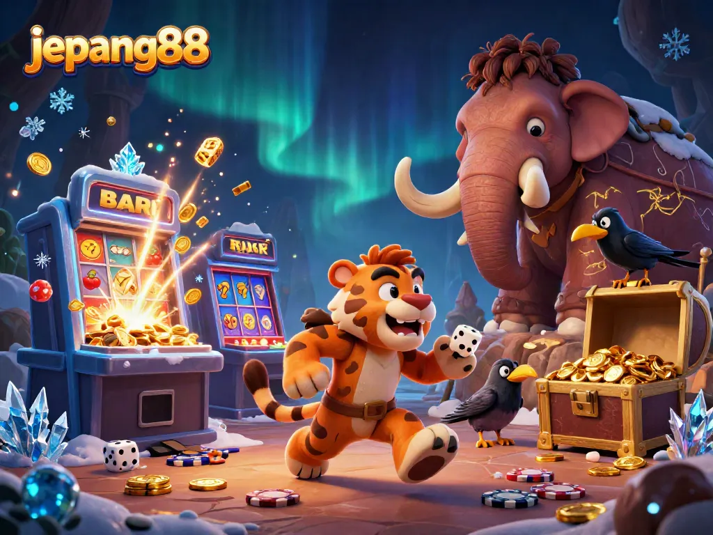 Engage with the thrilling games and jackpots at Jepang88 online casino featuring vibrant characters and dynamic visuals.