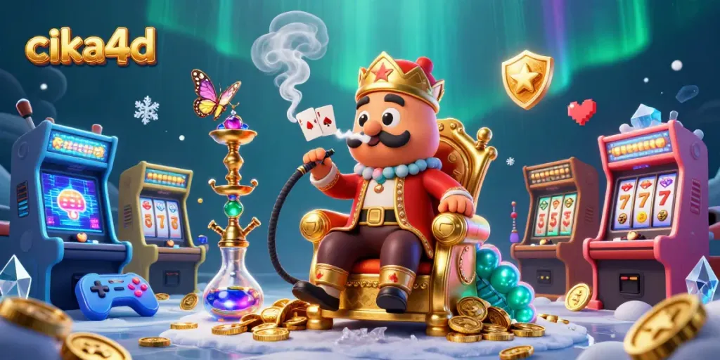 Experience thrilling wins with cika4d in this vibrant and immersive casino scene.