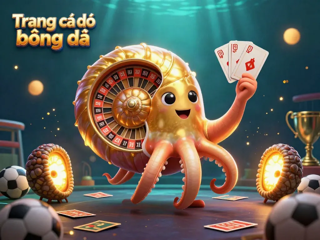 Experience thrilling sports betting with Trang cá độ bóng đá amidst vibrant 3D casino elements and dynamic characters.