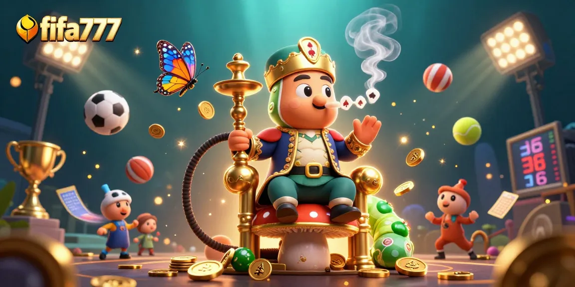Win big at fifa777 with dynamic sports betting and exciting casino elements in a vibrant 3D illustration.
