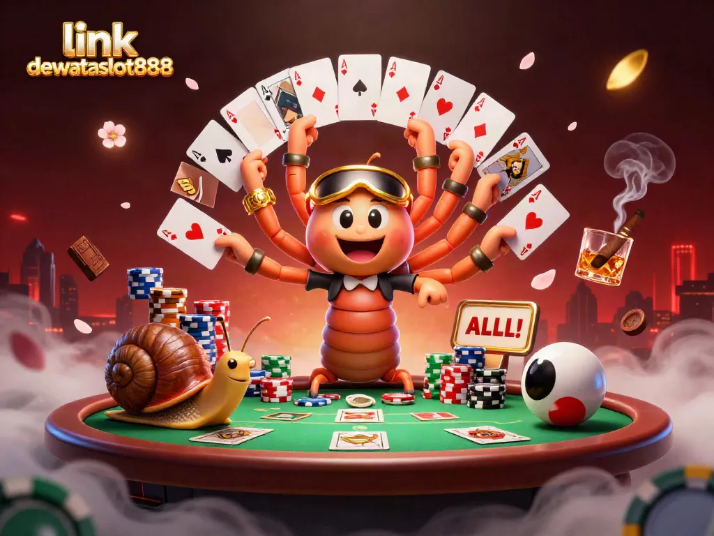 Menggenggam kartu dan chip, dealer millipede menampilkan pengalaman menarik dalam link dewataslot888.