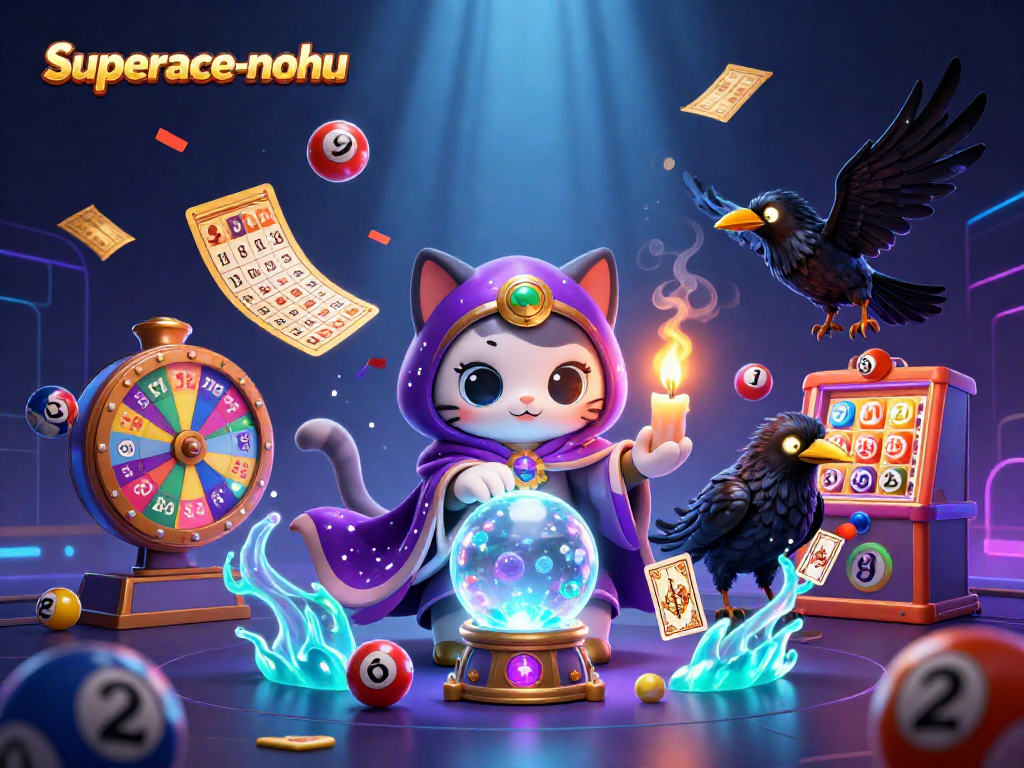 Experience the captivating play of Superace-nohu with enchanted visuals of fortune-telling, dynamic symbols, and vibrant gaming elements.