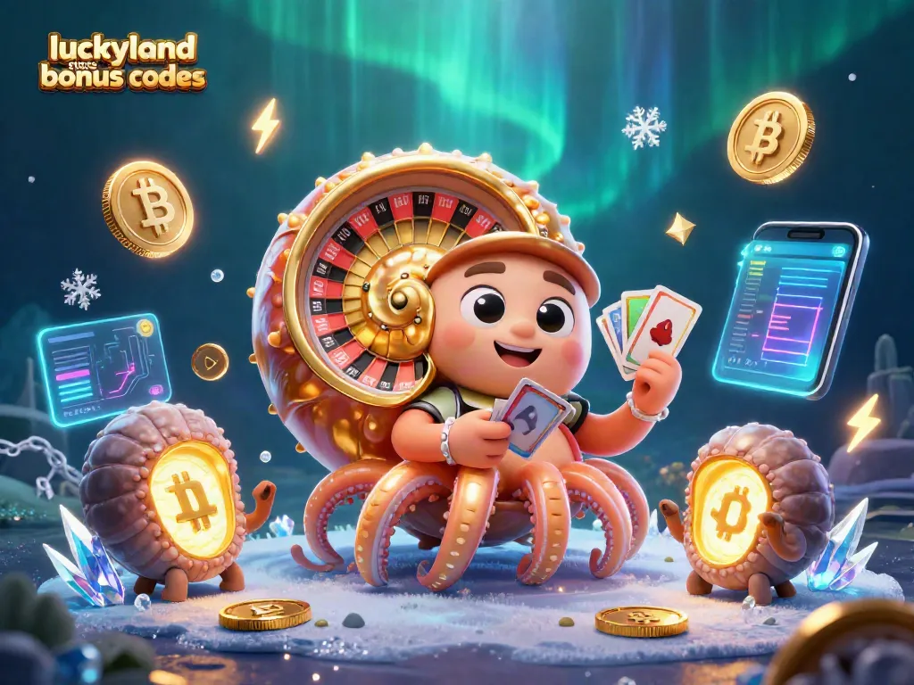 Enjoy thrilling gameplay of LuckyLand Slots Bonus Codes with a giant nautilus as a roulette wheel.