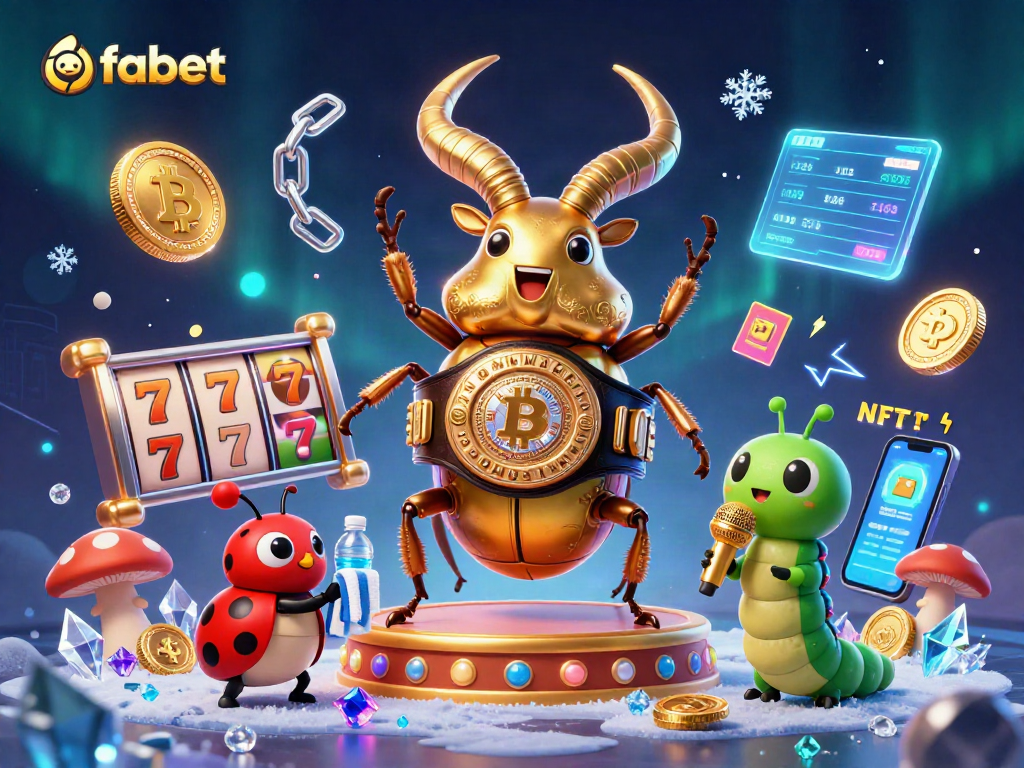 Experience the thrilling excitement of fabet with vibrant slot reels, jackpot counters and glowing characters.