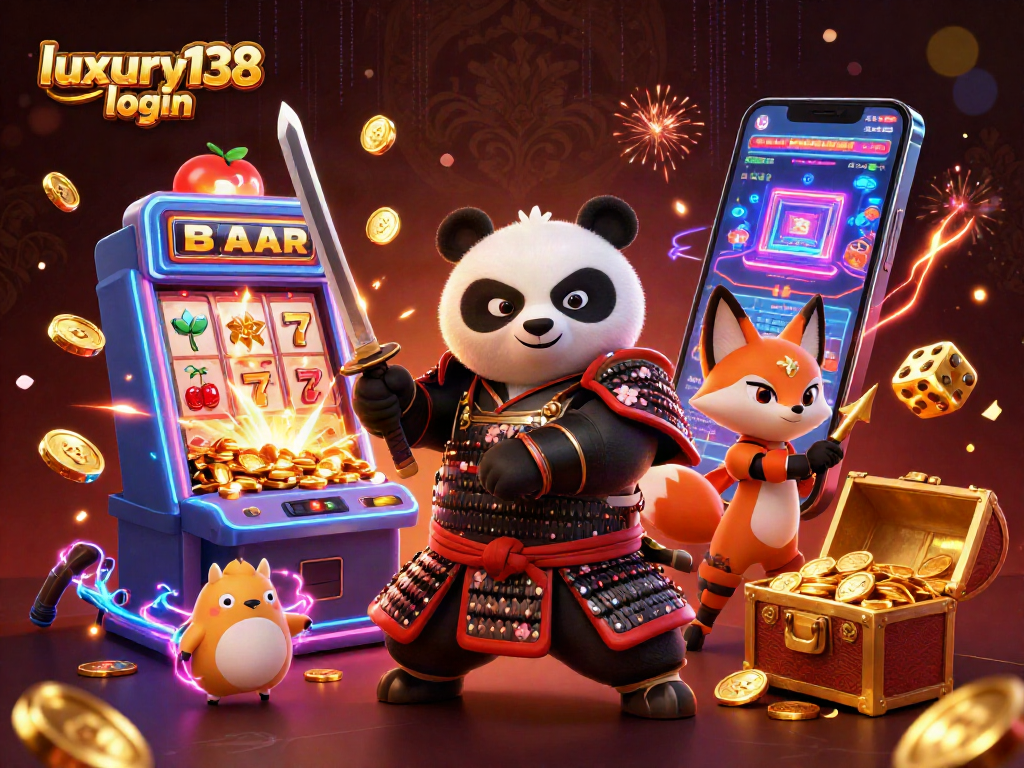Login luxury138 untuk permainan slot yang mengasyikkan dengan panda samurai dan rubah ninja.