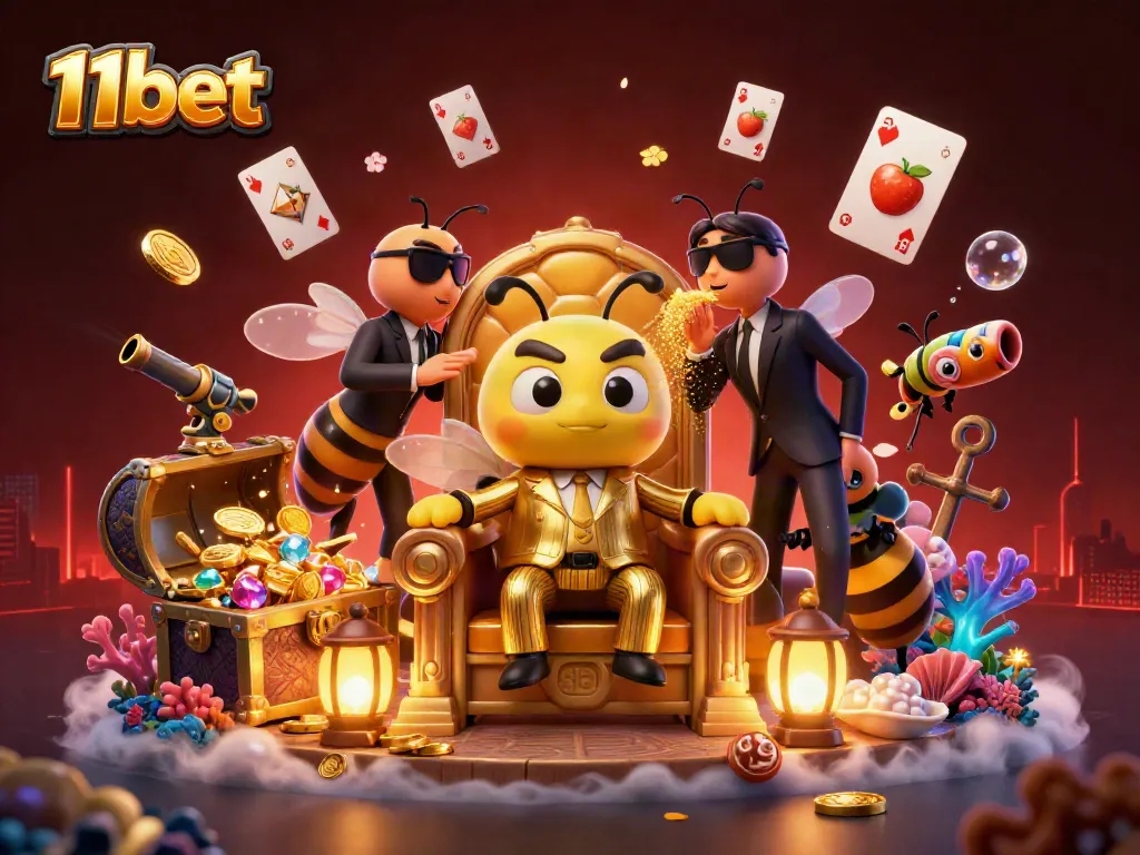 Engage with thrilling 11bet casino action featuring bumblebee mob boss in a vibrant scene.