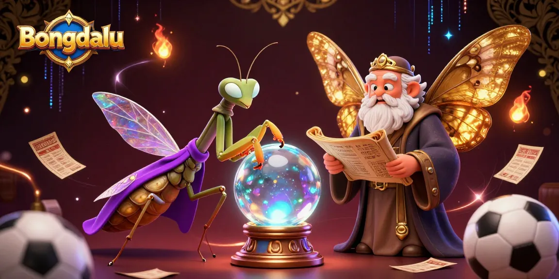 Bongdalu sports betting scene featuring a fortune teller and glowing elements, enhancing gambling excitement.