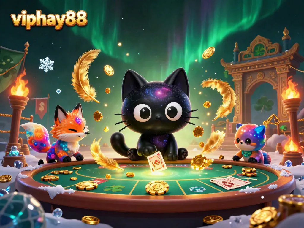 Experience the thrill of betting with viphay88 at an exciting cosmic casino, featuring magical characters and vibrant visuals.