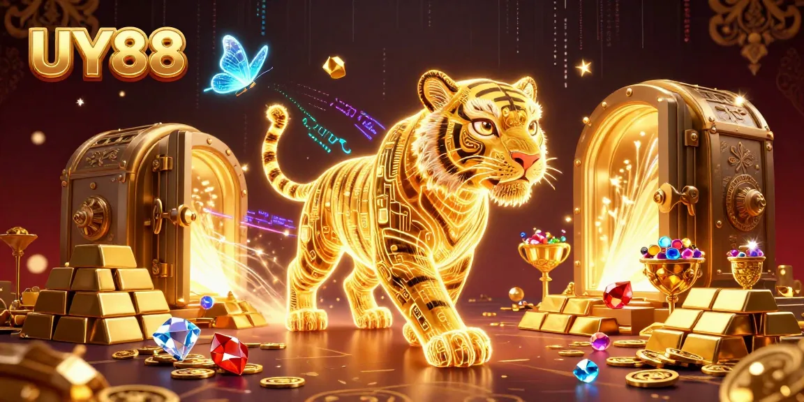 Experience the vibrant UY88 casino world with dazzling treasures and energetic characters.