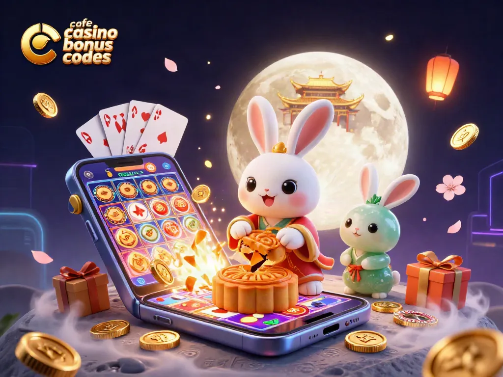 Play with cafe casino bonus codes and discover exciting promotions in an engaging 3D casino scene.