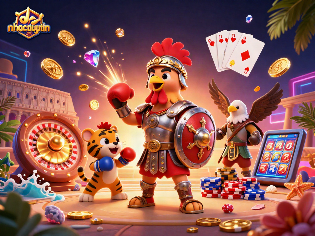 Bet big on gambling strategies with nhacaiuytin, featuring exciting casino characters in action.
