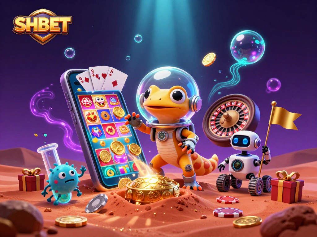 Engage with SHBET's thrilling casino world where adventures await amidst golden coins and vibrant games.