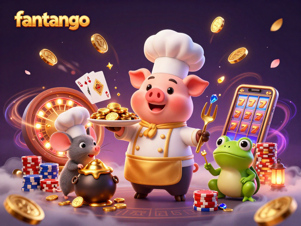 Experience the thrill of fantango with gourmet gold coins, vibrant gaming elements, and dynamic characters.