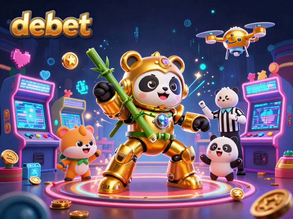 Engage in exciting gameplay at debet casino with lively characters and vibrant gaming elements.